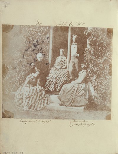 Ritratto di gruppo con Sir David Brewster e altri quattro da Unbekannt Unbekannt